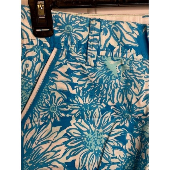 Lilly Pulitzer The Callahan Short Blue White Floral Size 00 - Picture 5 of 5